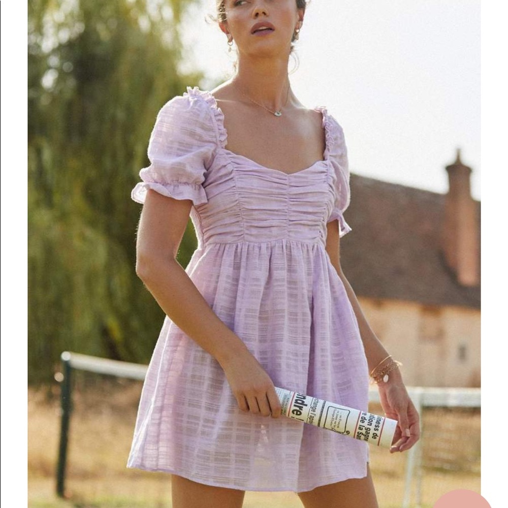sold out AUGUSTE Chloe Mini Dress in Lilac